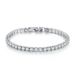 Zircon Single Row 4mm Round Full Dia Chain Hip Hop Jewelry Tennis Bracelet_ipsvogv.com