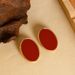 New Chinese Style Festive Ankola Red Drip Oil Silver Needle With Feminine Temperament, Versatile And High-end Earrings_ipsvogv.com