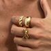 Ins Style Design, Metal Smooth Bow Geometric Thread Opening Ring, Index Finger Ring_ipsvogv.com