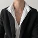 Black Zircon Double Layer Mang Star Necklace for Men's Ins Trendy and Handsome Hip Hop niche Design High Grade New Versatile Jewelry_ipsvogv.com