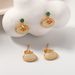 New Chinese Hetian Jade Enamel Earrings For Women High End Temperament Oval Niche Earrings Retro Earrings_ipsvogv.com