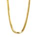S925 Sterling Silver Base Classic soft snake chain necklace_ipsvogv.com