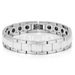 Jewelry Black And White Ceramic With Stainless Steel Curved Ochre Bracelet Men's Health Magnetic Jewelry_ipsvogv.com