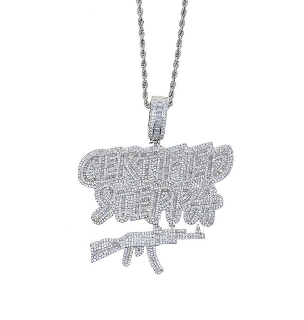 Men's Hip Hop Jewelry Chain Necklace With Certified Steppa Pendant - Urban Streetwear Style For Rappers And Music Lovers_ipsvogv.com