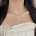 Korean New Style Gold Lace Edge Necklace For Women Fashion Sweet Exquisite Multi-layer Tassel Collarbone Chain High-end_ipsvogv.com