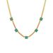 Turquoise Block Niche Design, Fashionable Collarbone Chain, Bohemian Titanium Steel Necklace For Women_ipsvogv.com
