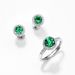 S925 Silver Cultivated Emerald Ring Women Light Luxury Retro Style Jewelry_ipsvogv.com