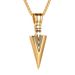 Men's Jewelry Titanium Steel Jewelry Titanium Steel Arrow Pendant Stainless Steel Retro Necklace_ipsvogv.com
