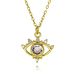 New Devil's Eye Oil Drop Necklace Micro Inlaid Pendant Neck Jewelry_ipsvogv.com