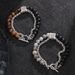 Transfer Bead Personality Advanced Fashion Bracelet Obsidian Men's Hand String Jewelry_ipsvogv.com