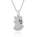 Unisex Hip Hop Cartoon Ghost Pendant T Square Zircon Personality Full Diamond Men's Hip Hop Necklace Niche Accessories_ipsvogv.com