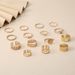 Hot Selling Style Butterfly Pearl Inlaid Diamond Personalized Hollow Pattern 15 Piece Set Index Finger Tail Ring_ipsvogv.com