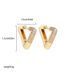 Women’s Jewelry Set Fashion NewGold Inlaid Triangular Asymmetrical Earrings Fashionable Women's Versatile Small Earrings_ipsvogv.com