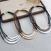 Women's Jewelry Set Fashion Short Necklace Multi Layer Arc Retro Style Fashion Personality Clothing Accessories Clavicle Chain Female Decorative Chain_ipsvogv.com
