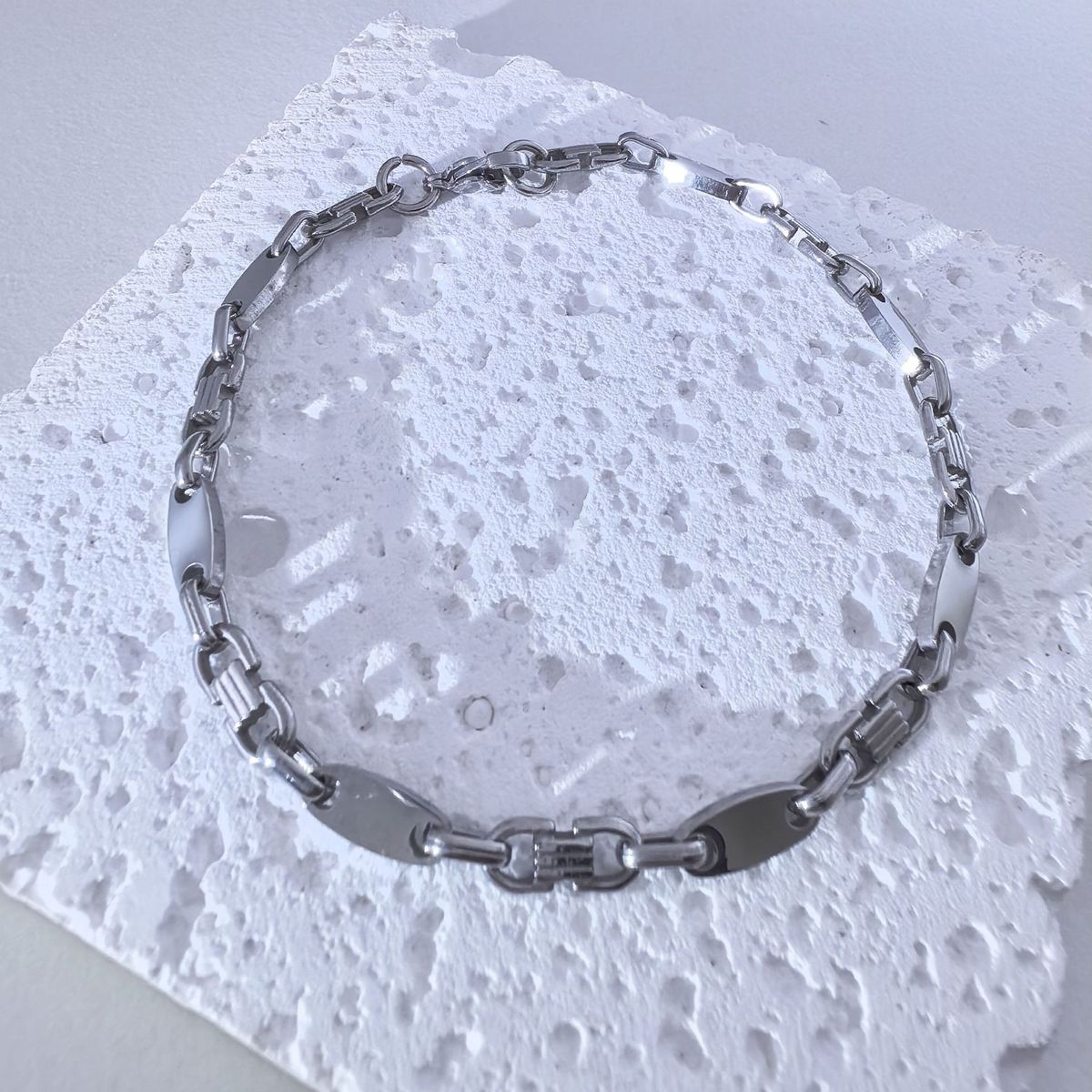 Men's Jewelry Handmade Chain Fashionable And Atmospheric Necklace Emperor Chain Smooth Stainless Steel Return Flat Link Chain Set_ipsvogv.com