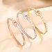 Beimu Zirconia Titanium Steel Light Luxury Fashion Ins Minimally Small And Unique Non Fading Bracelet Hand Accessories_ipsvogv.com