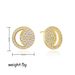 Women’s Jewelry Set Fashion Hot Selling Hip Hop Full Of Zircon Smiley Face Earrings Personality Copper Plated Real Gold Electroplated Earrings_ipsvogv.com