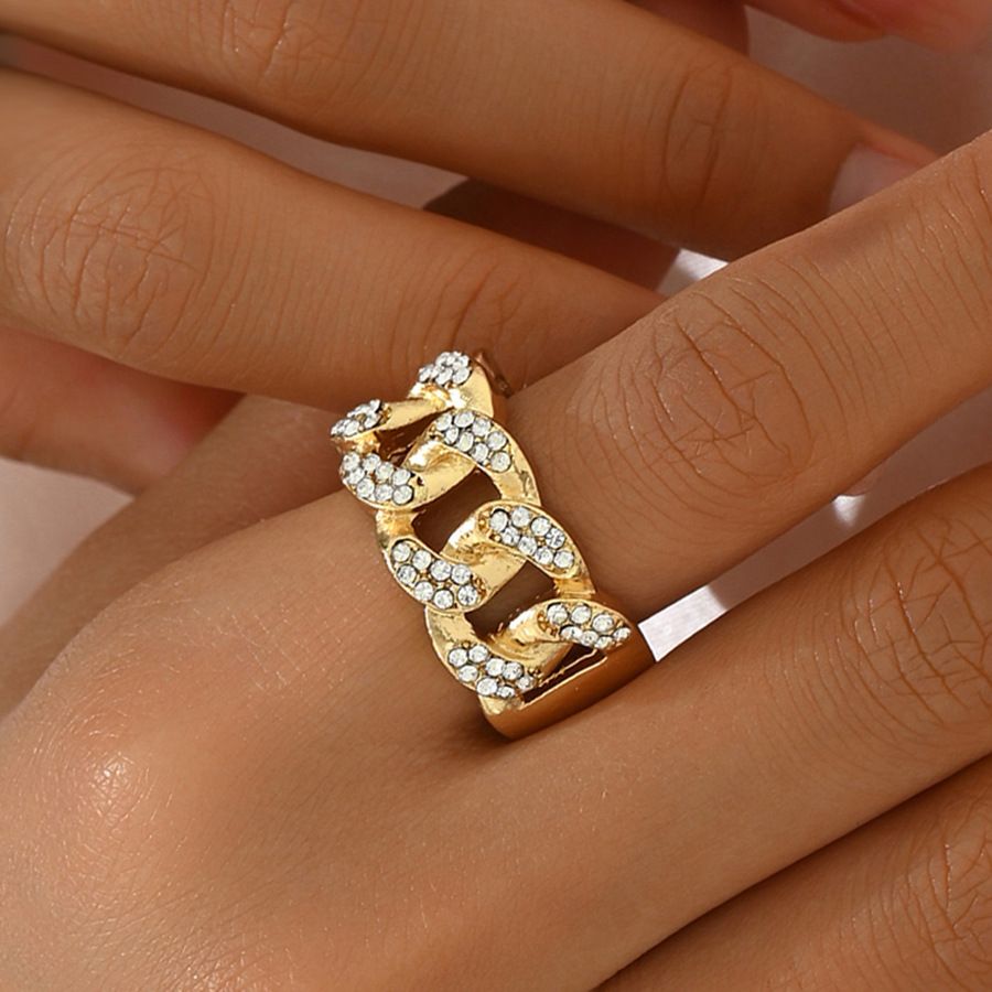 2024 hot selling new diamond inlaid niche cross winding design plain index finger versatile ring_ipsvogv.com