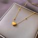 Simple Love Titanium Steel Necklace Female Niche Design Sense Gold Clavicle Chain New Product Necklace Accessories Pendant_ipsvogv.com
