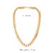 Simple Gold Coarse Aluminum Chain Grinding Chain, Personalized And Fashionable Hip-hop Men's Necklace_ipsvogv.com