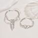 Adjustable Rhinestone Heart Tassel Anklet - Sparkling Diamond-like Foot Jewelry For Women (9.5 Inch)_ipsvogv.com