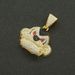 Hip hop full diamond three-dimensional monkey pendant necklace trendy, domineering, cool Cuban chain street dance_ipsvogv.com