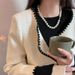 Mother Shell Necklace Does Not Fade, Women's Autumn And Winter Pearl Sweater Is High-end, Light Luxury, Versatile Bead_ipsvogv.com