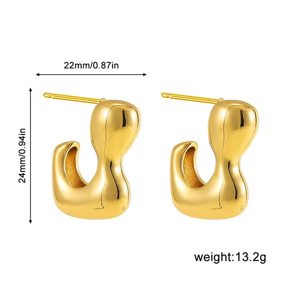 Women’s Jewelry Set Fashion Style Fashion Design Temperament Light Luxury Vacuum Plating High End Cold Style Simple Thread Earrings_ipsvogv.com