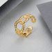 Cuban Chain Open Women's Versatile Cold Wind Titanium Steel Ring_ipsvogv.com