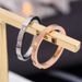 Men And Women's Jewelry Simple Fashion Titanium Steel Ring Three Diamond Index Finger Couple Personality String Diamond Ring Trendy Jewelry_ipsvogv.com