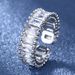 Korean New Dongdaemun Rainbow Versatile Style Earrings Colorful Diamond Ring_ipsvogv.com