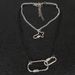 Fashion Silver Mountaineering Buckle Pendant Necklace Personalized Double Layer Spiral Buckle Necklace For Women_ipsvogv.com