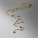 New Gold-plated Long Chain Women, Stainless Steel Round Bead Tassel Pendant Necklace For Women_ipsvogv.com