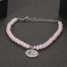 Bohemian Trendy Round Wave Yoga Hollow Pink Beaded Bracelet 1 Set_ipsvogv.com