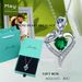 Women’s Jewelry Set Fashion high end birthstone heart shaped pendant fashion rose love necklace_ipsvogv.com
