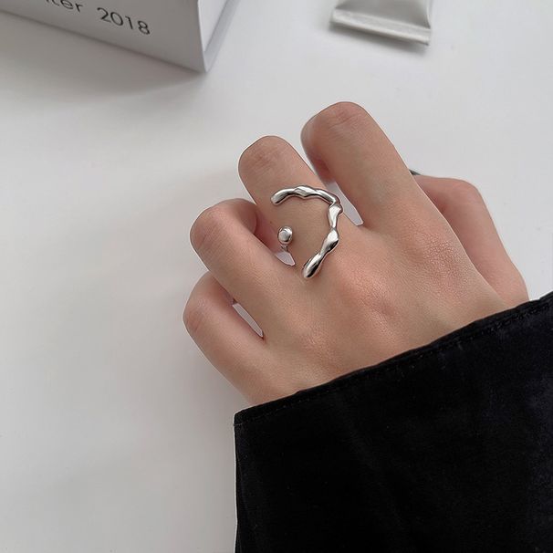 Ring For Women Light Luxury Sense Of Niche Design, Popular On The Internet. The Same Double-layer Zircon Open Ring With_ipsvogv.com