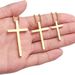 INS Internet Celebrity Style Simple Titanium Steel Cross Necklace Glossy Niche Personality Men And Women Wear Stainless Steel Sweater Chain_ipsvogv.com