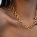 Women's Jewelry Fashion Retro Style INS Titanium Steel Winding Thick Thread OT Buckle Necklace Set_ipsvogv.com