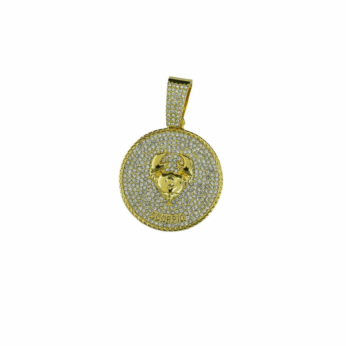 Hot Selling New Product Libra Disk Pendant Symbolizes The Principle Of Fairness Hip Hop Cuban Necklace 12 Constellations_ipsvogv.com