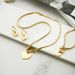 Heart shaped K real gold set of three pieces the beautiful necklace snake bone chain bracelet necklace earrings_ipsvogv.com