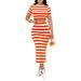 Women's Clothing Striped slim-fit suit dress_ipsvogv.com