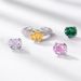 Brilliant High Carbon Diamond Ring S925 Silver Full Of Ice Flower Cut Gemstone Four Color Detachable Ring Light Luxury_ipsvogv.com