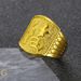 Copper Men's With A Large Opening, Brass Gold-plated For Gaining Wealth, Jewelry Ring_ipsvogv.com