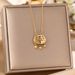 Chinese Style Internet Celebrity Titanium Steel Necklace, Feminine Temperament, Lucky Character, Long Life Lock Pendant,_ipsvogv.com