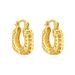 Unisex Fashion Retro Hollow Basket Shape Copper Plated Real Gold Light Luxury Niche High End Earrings For Women_ipsvogv.com
