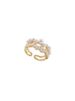 white Pearl Kr Zircon Suzyacc Exquisite Open Ring, Light Luxury, Niche Temperament, High-end Feel, Index Finger Ring , Luxury, Temperament, Feel,_ipsvogv.com