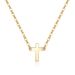 Simple Plain Copper Plated Real Gold Cross Necklace Female Summer Ins Cold Style Light Luxury Niche Design Clavicle Chain_ipsvogv.com