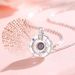 Women's Jewelry Ferris Wheel Original Design Love Memory Necklace One Hundred Languages I Love You Projection Stone Advanced Valentine's Day_ipsvogv.com
