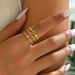 Women’s Jewelry Set Fashion Niche Geometric Style Ladies' Plain Ring Versatile Light Luxury Inlaid Gemstone Open Design Multi Layer Ring_ipsvogv.com