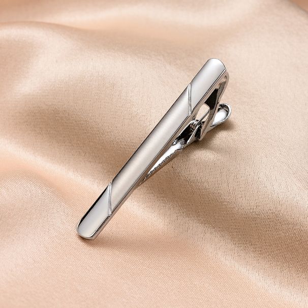 High End Four Piece Tie Clip Set French Glossy Twill Tie Clip Gold, Silver, Blue And Black Tie Clip K37_ipsvogv.com